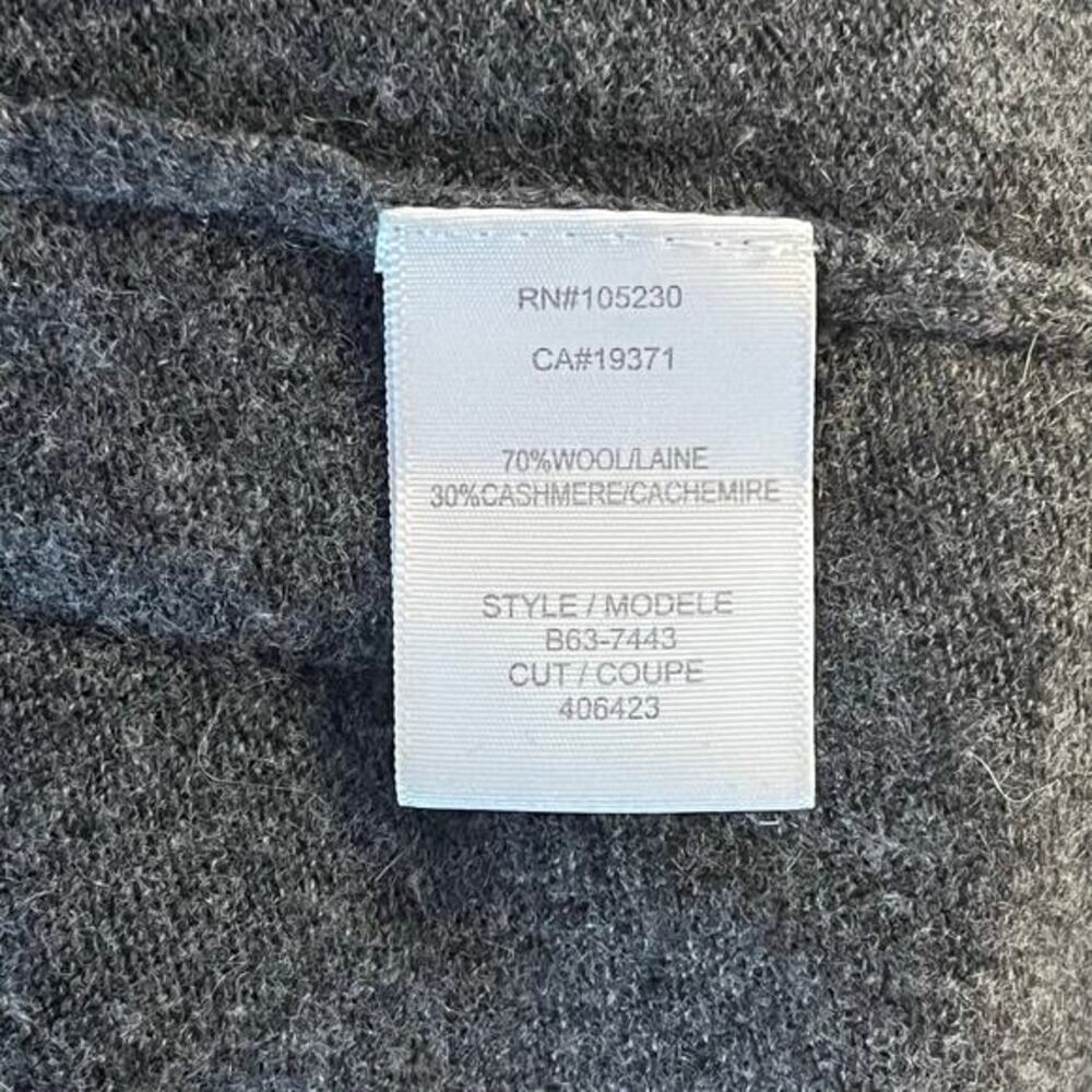 JOIE Cashmere Wool Sweater Womens Small Asymmetrical Hem Crew Neck Long Relaxed - Picture 8 of 8